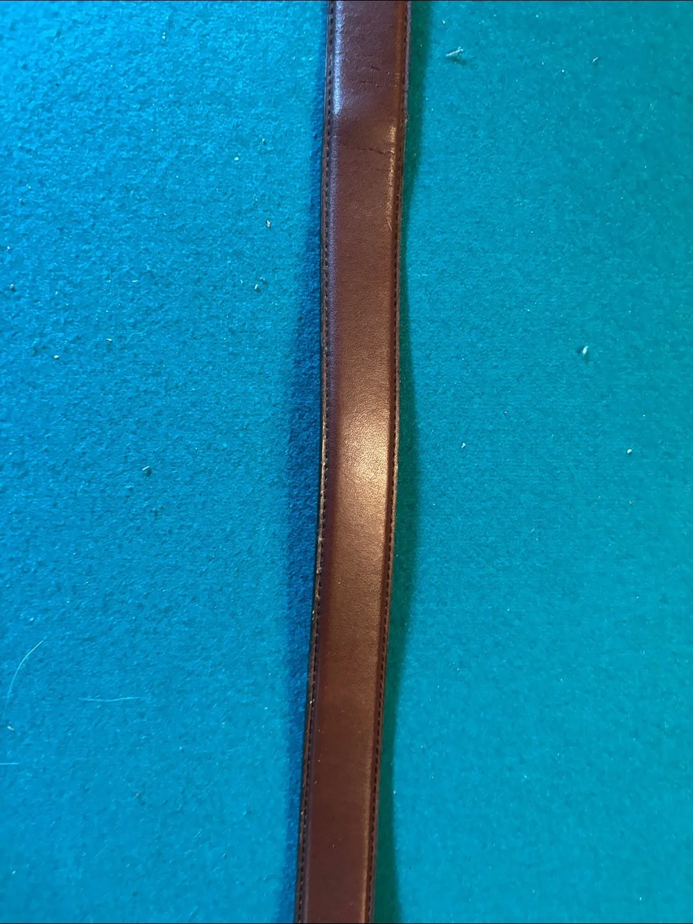 Brown Leather Belt with Gold Rectangular Buckle Vaso Milan NWTs.